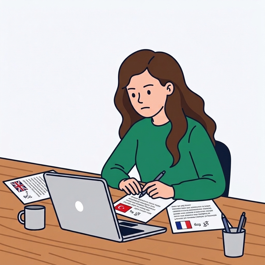 Aslı Fiverr service illustration